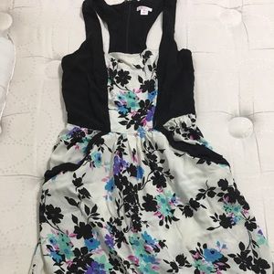 Xhilaration Target Brand black and floral dress